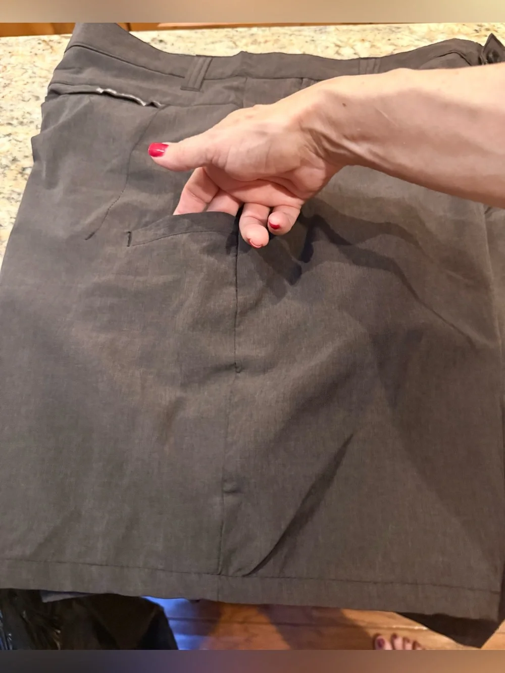 Reel Legends Men’s Size 36 Gray Outdoor Performance Fishing Shorts Quick Dry